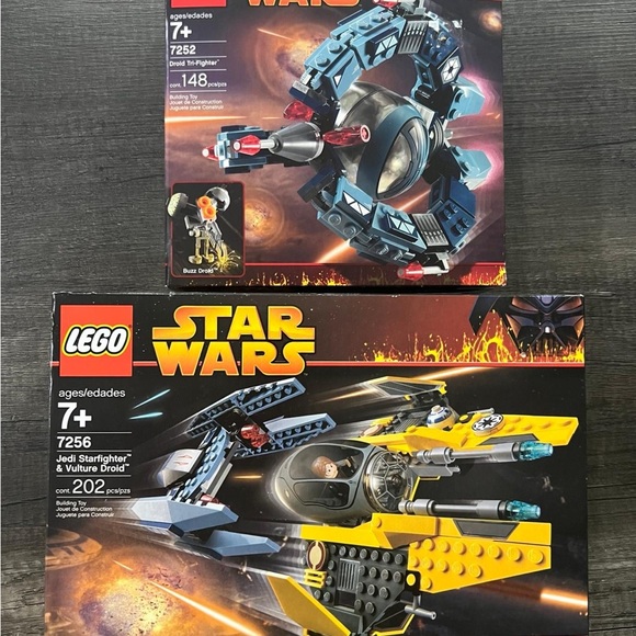 LEGO Star Wars Jedi Starfighter & Vulture Droid - Black and Yellow